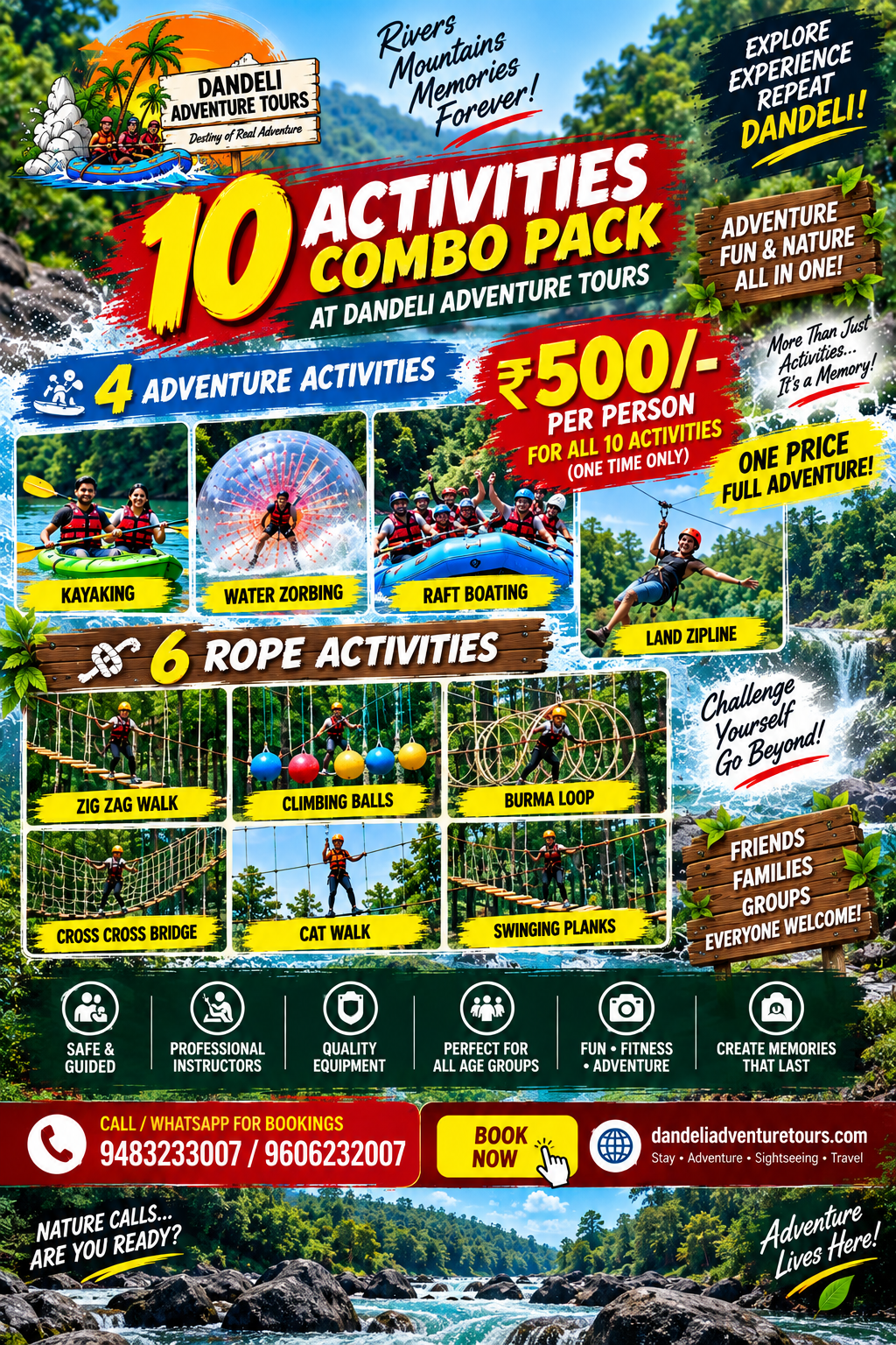 10 Activities Combo in Dandeli